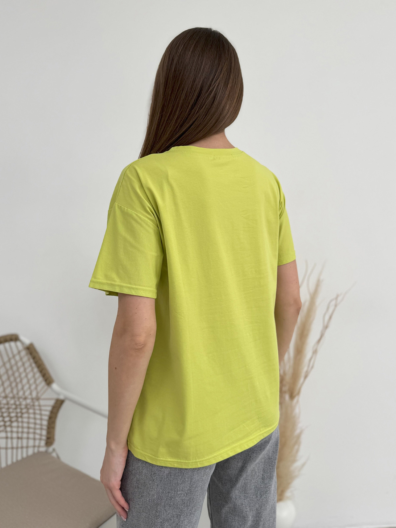 Футболка ISSA Plus модель WN20-606_салатовый Футболка ISSA Plus модель WN20-606_салатовый Фото