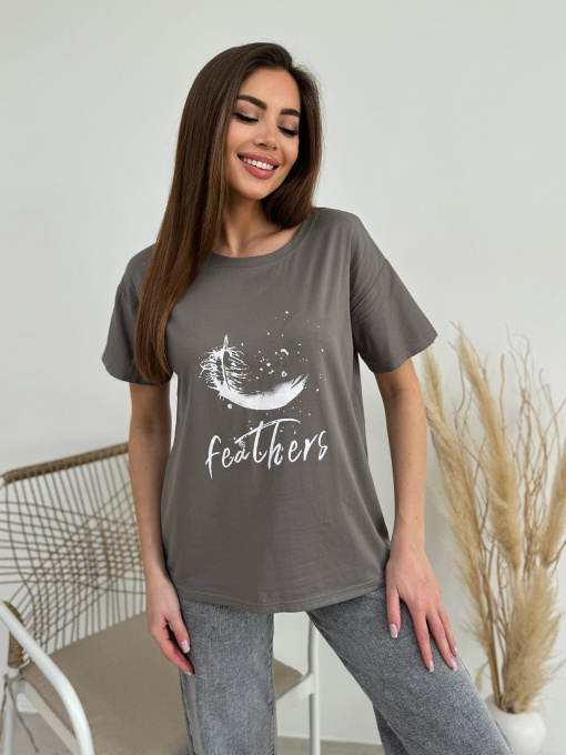 Футболка ISSA Plus модель WN20-606_темно_серый Фото