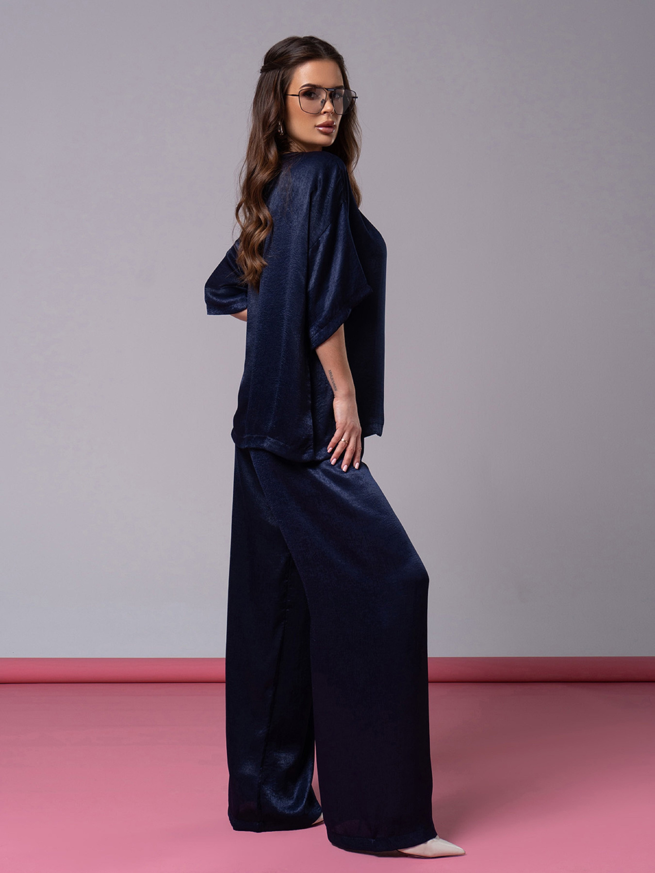 Костюм ISSA Plus модель 14601_темно_синий Фото