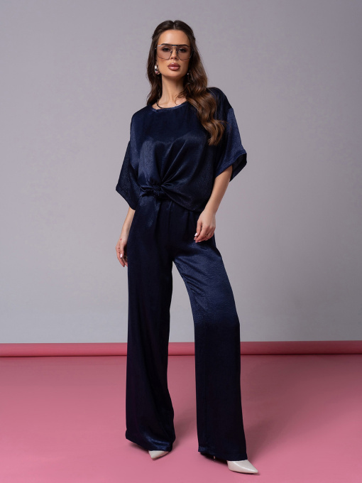 Повсякденний костюм ISSA Plus модель 14601_темно_синий Фото