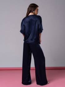 Повседневный костюм ISSA Plus модель 14601_темно_синий Повседневный костюм ISSA Plus модель 14601_темно_синий Фото