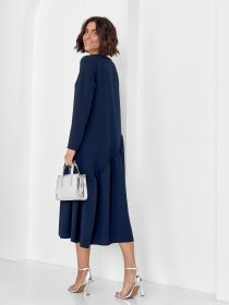 Сукня міді ISSA Plus модель 14454_темно_синий Фото