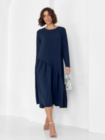 Платье миди ISSA Plus модель 14454_темно_синий Фото