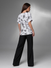 Костюм ISSA Plus модель SA-519_черный_белый Фото