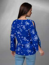 Блуза ISSA Plus модель SA-525_электрик Фото