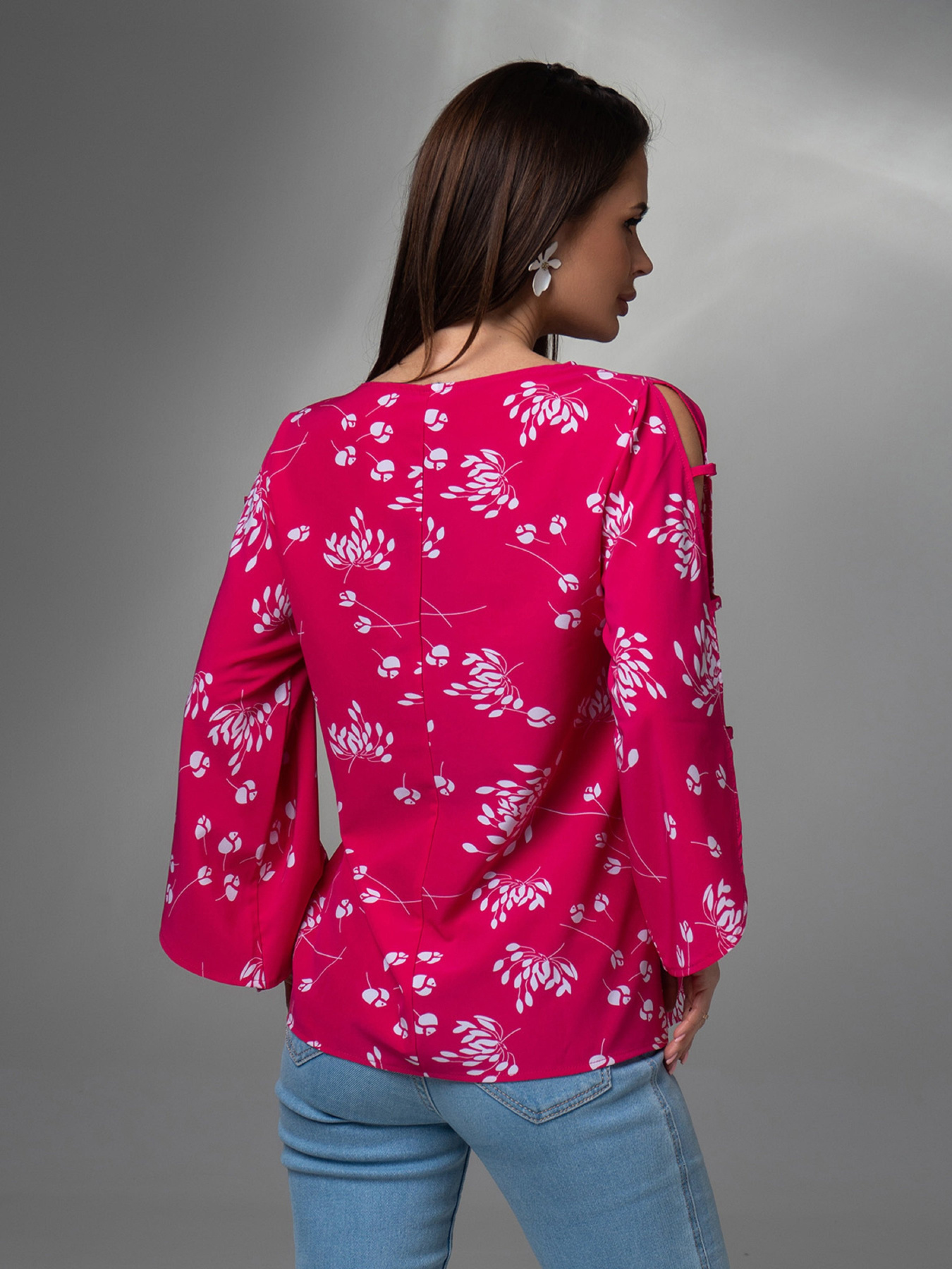 Блуза ISSA Plus модель SA-525_малиновый Фото