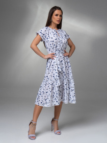 Платье миди ISSA Plus модель 14610_белый Фото