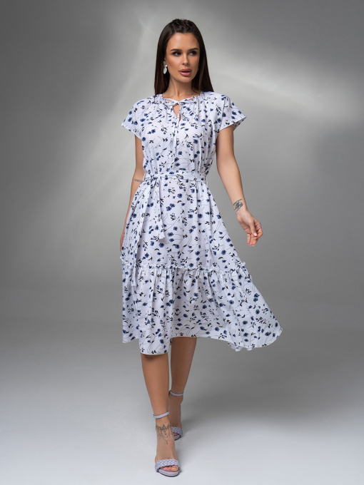 Платье миди ISSA Plus модель 14610_белый Фото