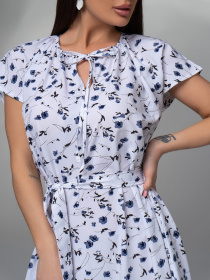 Сукня міді ISSA Plus модель 14610_белый Фото