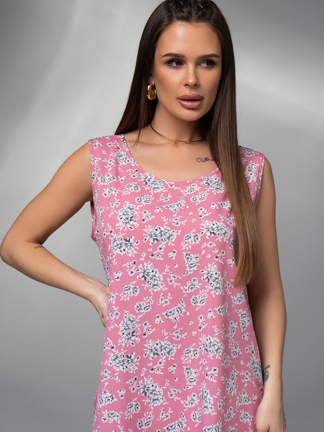 Сарафан ISSA Plus модель 14615_розовый Фото