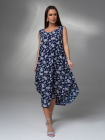 Сарафан ISSA Plus модель 14615_синий Фото