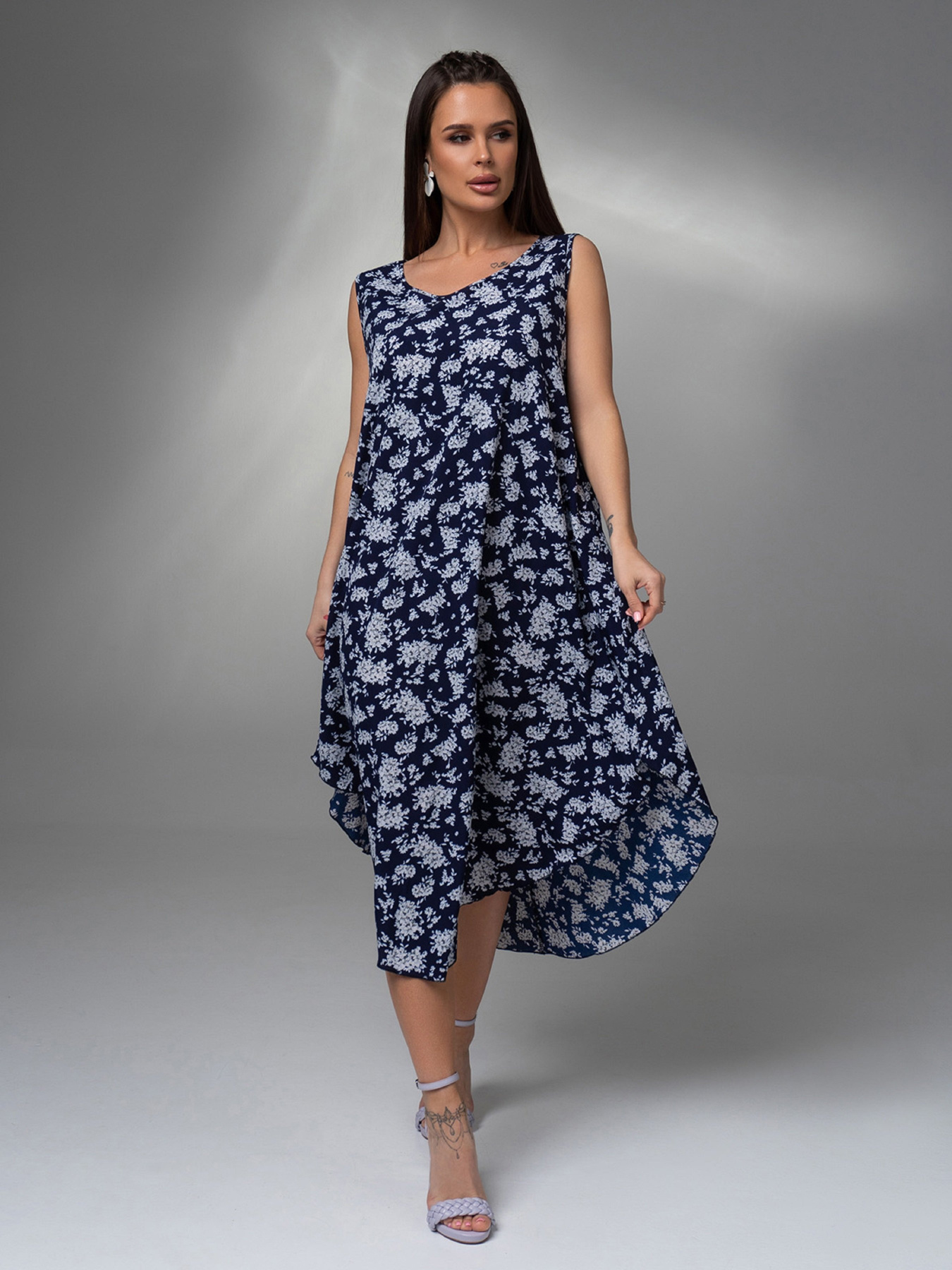 Сарафан ISSA Plus модель 14615_синий Фото