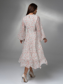 Платье миди ISSA Plus модель 14621_мультиколор Фото