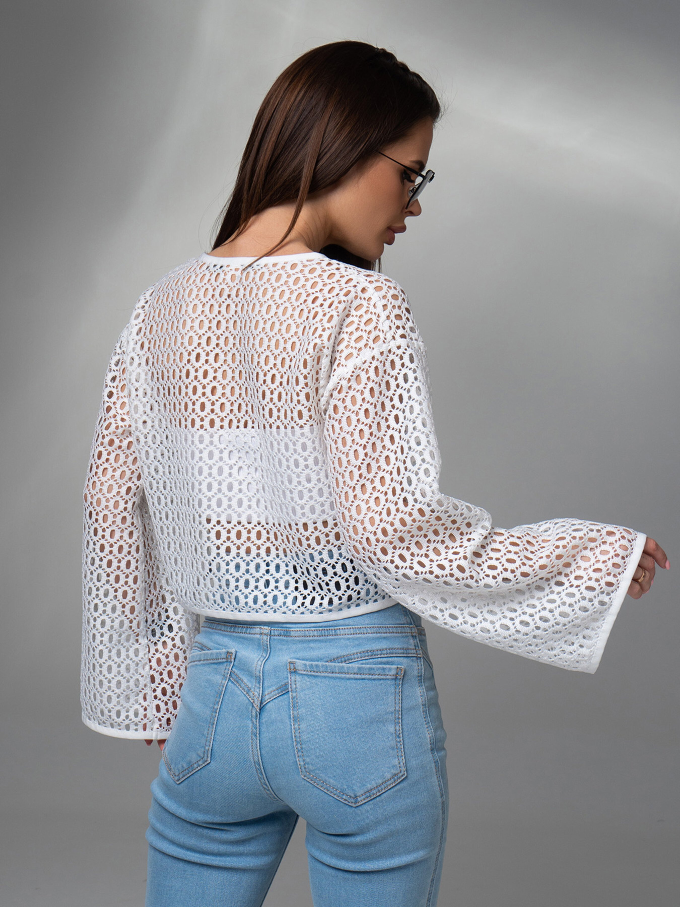 Лонгслив ISSA Plus модель 14624_белый Фото