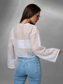 Лонгслив ISSA Plus модель 14624_белый Фото