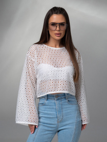 Лонгслив ISSA Plus модель 14624_белый Фото