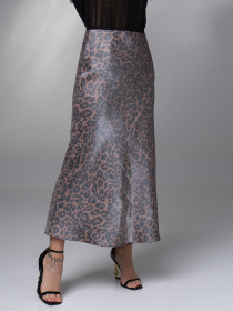 Юбка миди ISSA Plus модель 14629_мультиколор Фото