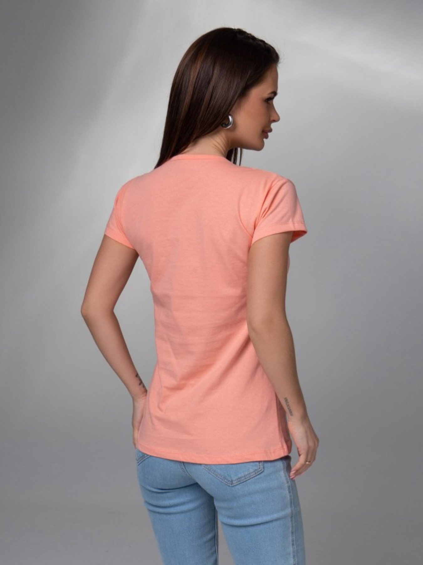 Футболка ISSA Plus модель WN20-600_персиковый Фото