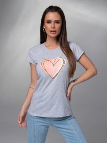 Футболка ISSA Plus модель WN20-598_серый Фото