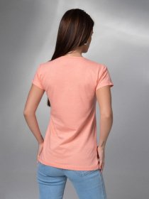 Футболка ISSA Plus модель WN20-614_персиковый Фото