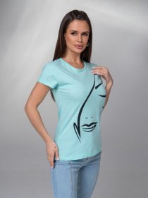Футболка ISSA Plus модель WN20-614_мятный Фото