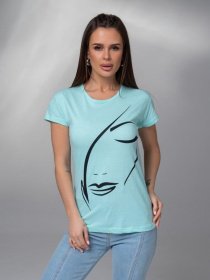Футболка ISSA Plus модель WN20-614_мятный Фото