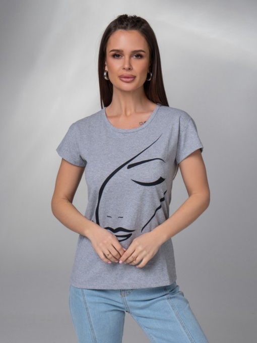 Футболка ISSA Plus модель WN20-614_серый Фото