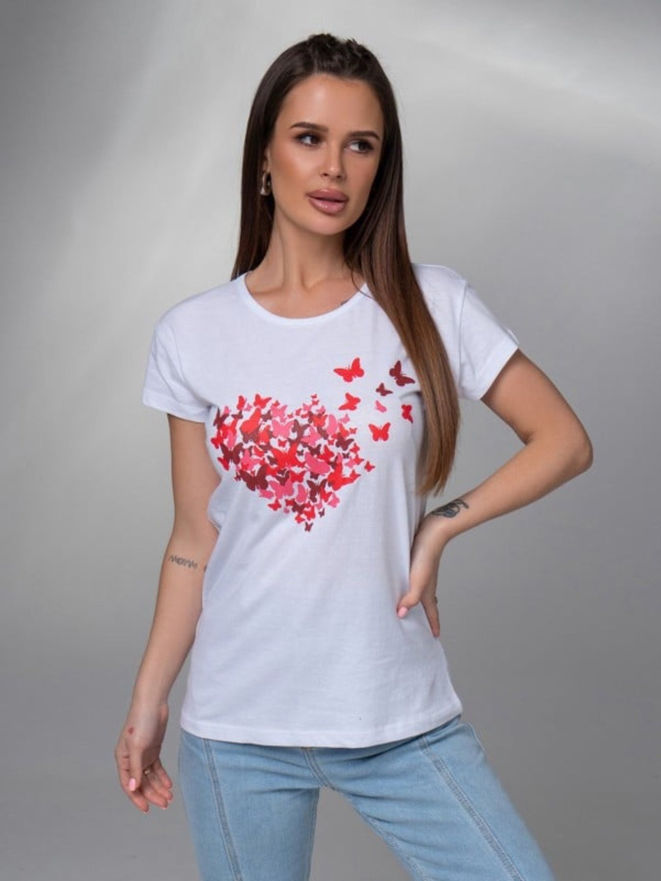 Футболка ISSA Plus модель WN20-615_белый Футболка ISSA Plus модель WN20-615_белый Фото