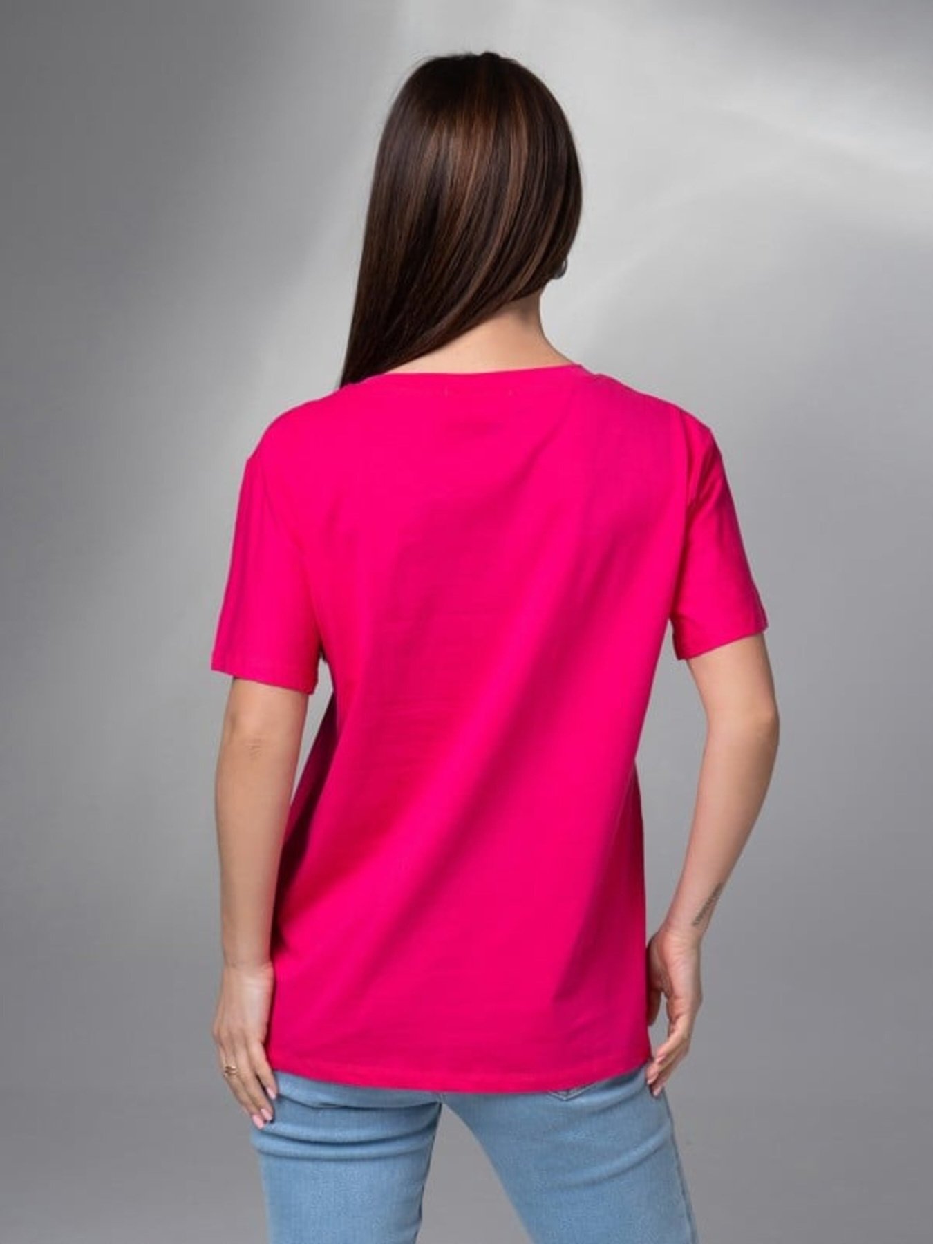 Футболка ISSA Plus модель WN20-616_малиновый Футболка ISSA Plus модель WN20-616_малиновый Фото