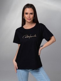 Футболка ISSA Plus модель WN20-616_черный Футболка ISSA Plus модель WN20-616_черный Фото