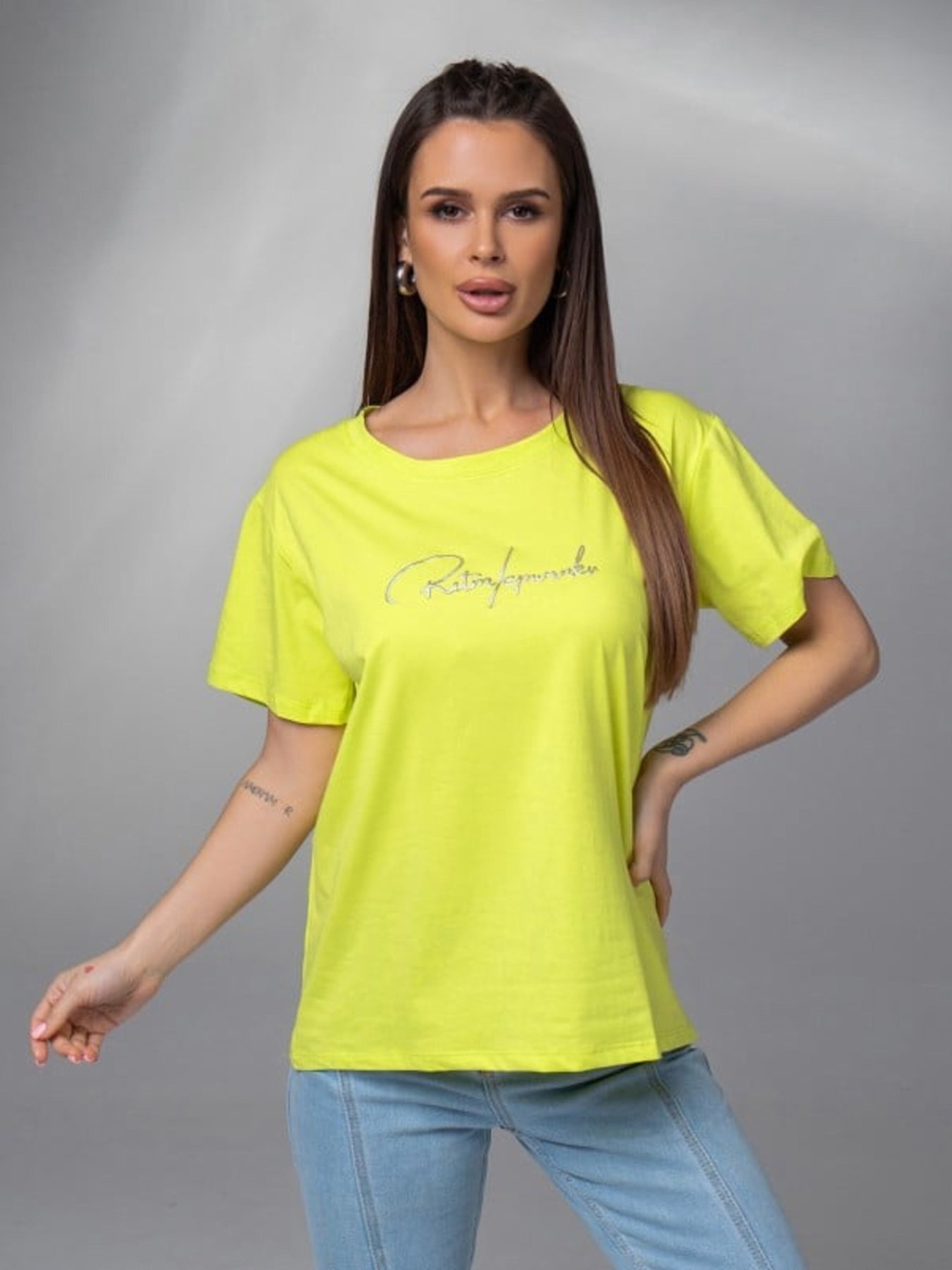 Футболка ISSA Plus модель WN20-616_салатовый Фото