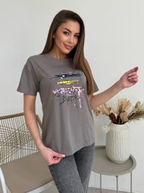 Футболка ISSA Plus модель WN20-617_темно_серый Фото