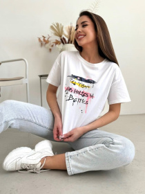 Футболка ISSA Plus модель WN20-617_белый Фото