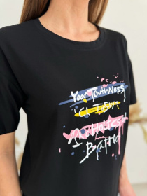 Футболка ISSA Plus модель WN20-617_черный Фото