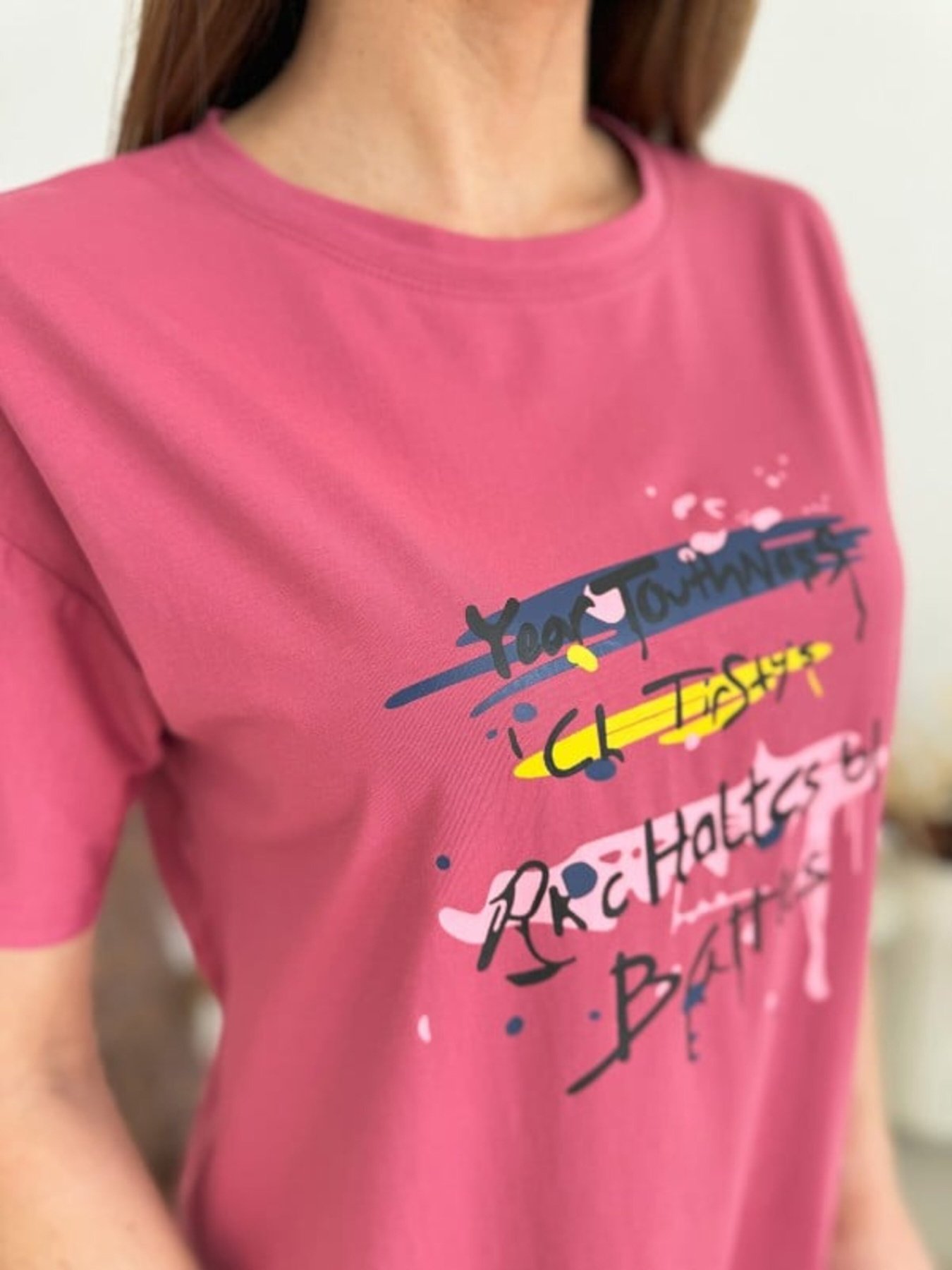 Футболка ISSA Plus модель WN20-617_темно_розовый Фото