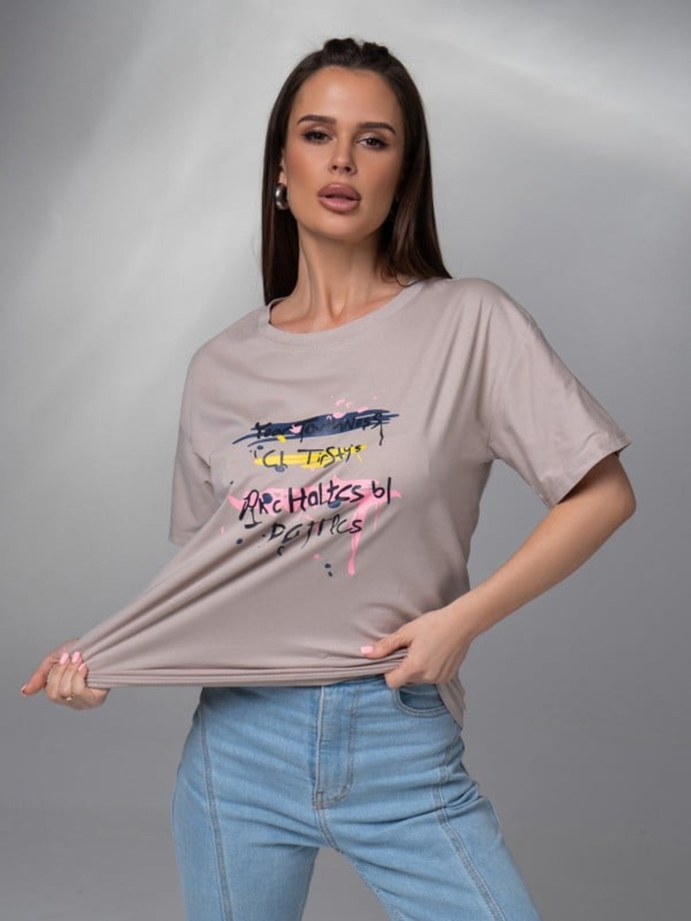 Футболка ISSA Plus модель WN20-617_серый Фото