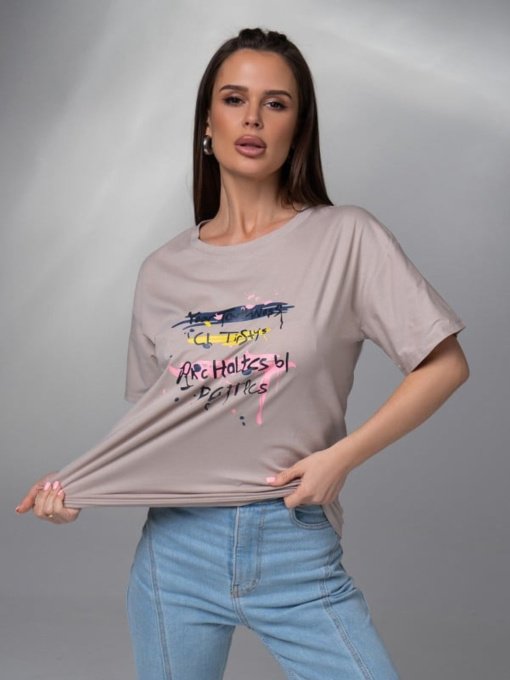 Футболка ISSA Plus модель WN20-617_серый Фото