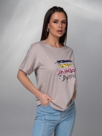 Футболка ISSA Plus модель WN20-617_серый Фото