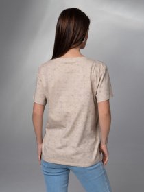 Футболка ISSA Plus модель WN20-618_бежевый Футболка ISSA Plus модель WN20-618_бежевый Фото