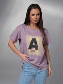 Футболка ISSA Plus модель WN20-618_сиреневый Фото