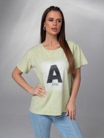 Футболка ISSA Plus модель WN20-618_салатовый Фото
