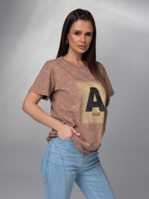 Футболка ISSA Plus модель WN20-618_коричневый Фото