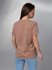 Футболка ISSA Plus модель WN20-618_коричневый Фото