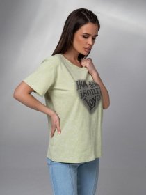 Футболка ISSA Plus модель WN20-619_салатовый Фото