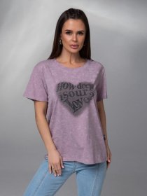 Футболка ISSA Plus модель WN20-619_сиреневый Фото