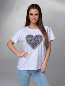 Футболка ISSA Plus модель WN20-619_серый Фото