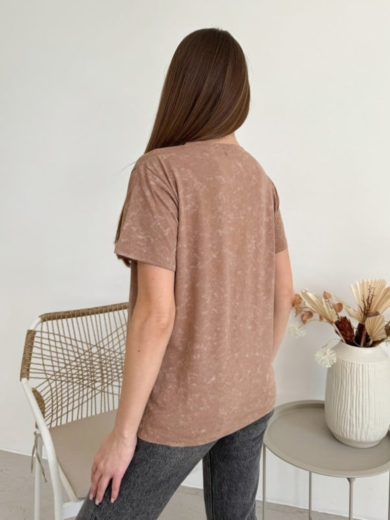 Футболка ISSA Plus модель WN20-619_коричневый Фото