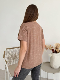 Футболка ISSA Plus модель WN20-619_коричневый Фото