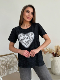 Футболка ISSA Plus модель WN20-619_черный Фото