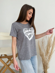 Футболка ISSA Plus модель WN20-619_темно_серый Фото